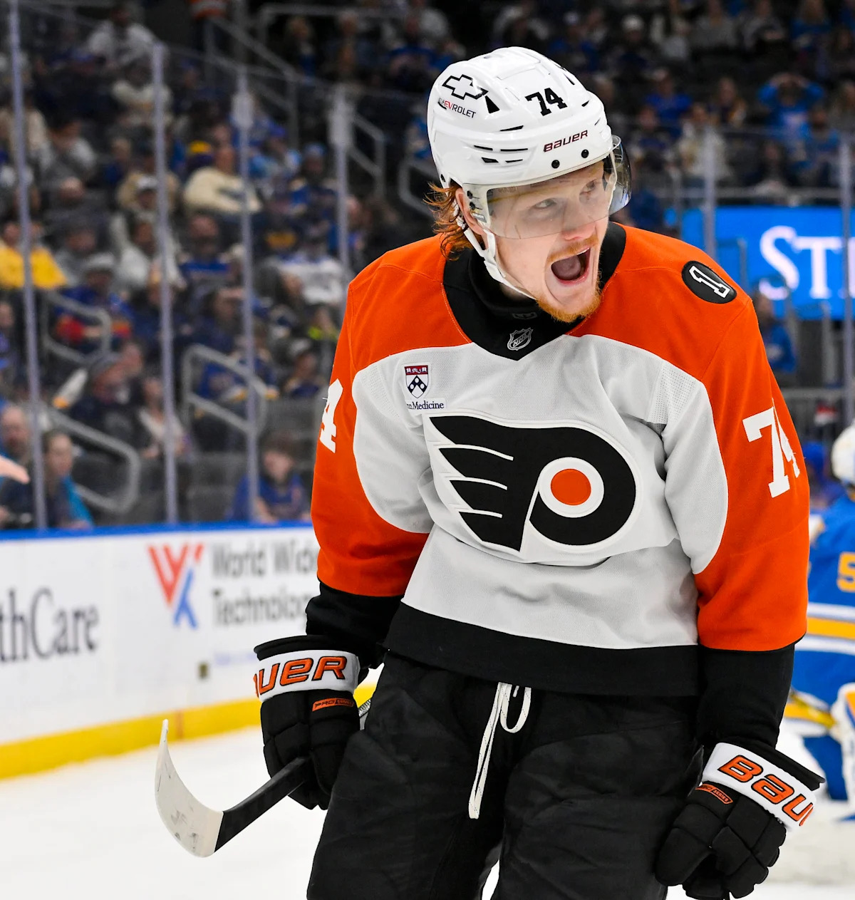 Owen Tippett's hat trick leads Flyers to upset victory in Colorado